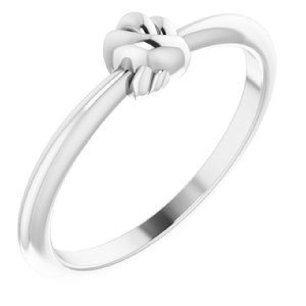 Sterling Silver Stackable Knot Ring - image 1